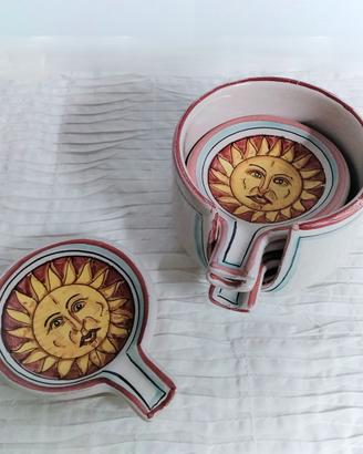 Piattini HandMade Tuscany Ceramica "Sole"