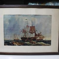 Quadro stampa velieri americani