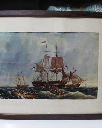 Quadro stampa velieri americani