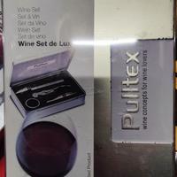 Pulltex wine set deluxe apribottiglie term vino