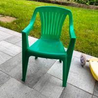 sedia plastica da bambino