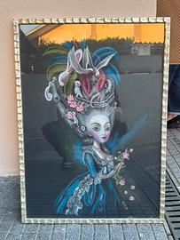 Quadro stile Benjamin Lacombe 70x50 Arte Fiabesca