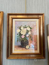 Quadro Dipinto - Vaso di Rose (Romolo Bocca)
