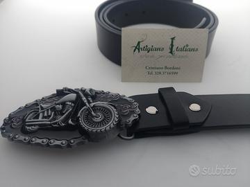 cintura cuoio nero