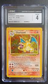 ⭐️ CHARIZARD GRAAD 4 - SET BASE ITA 4/102 POKEMON 