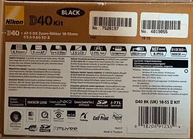 Nikon D40 AF-S Dx Fotocamera