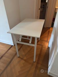 Tavolo pieghevole bianco 100 × 60 cm