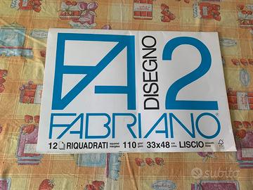 Album da disegno Fabriano F2 riquadrato liscio