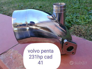 Gomito di scarico acciaio inox collettore scarico