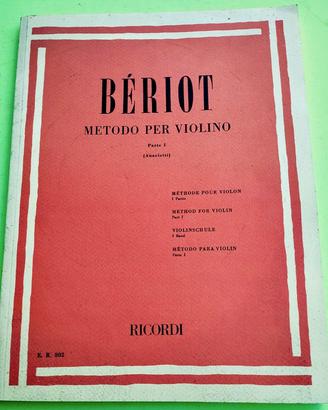 BERIOT METODO PER VIOLINO PARTE I (RICORDI)