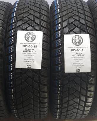 4 GOMME 185 65 15 GT RADIAL A68237