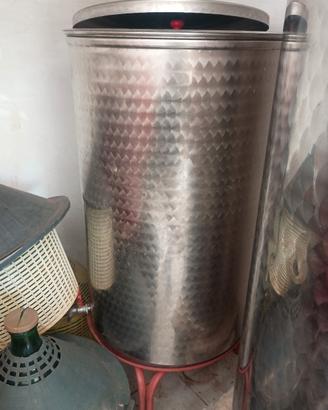 contenitore vino acciaio inox
