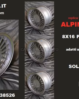 Cerchi alpina 8x 16 4x100 et28 volkswagen VW