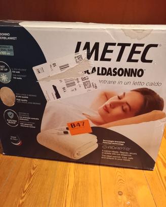scaldasonno nuovo Imetec matrimoniale lana/merino