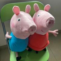 Coppia peluches Peppa Pig e George XXL