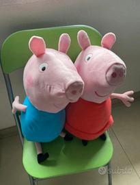 Coppia peluches Peppa Pig e George XXL