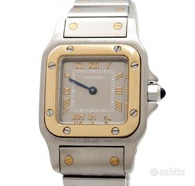 Cartier Santos Galbèe PM 1567 Acciaio Oro Quartz