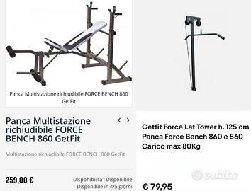 Panca piana palestra