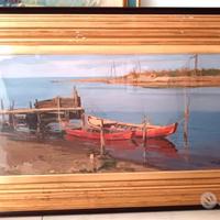 Grande quadro a olio Angiolo Volpe