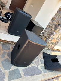 Coppia casse attive Jbl prx 815 con custodia