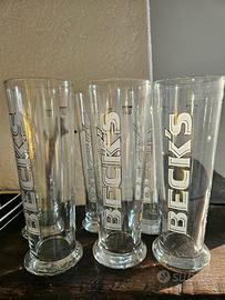bicchieri birra becks