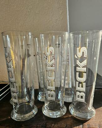 bicchieri birra becks