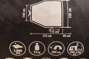 Veranda per furgone altezza H1