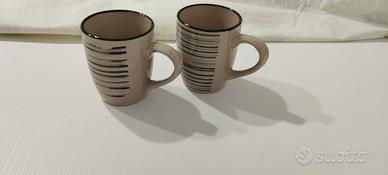Tazze Bicolore Integre Siaki Collection Mai Usate