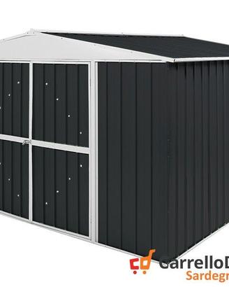 Box in Acciaio da giardino 360x345cm nero