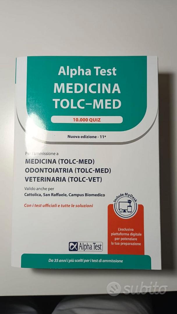 Kit completo Alfa test MEDICINA TOLC-MED - Libri e Riviste In vendita a  Isernia