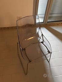 Sedie plastica trasparente