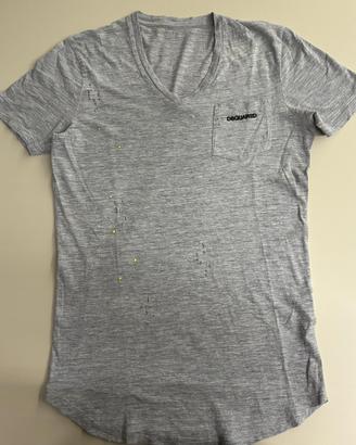 T-shirt Dsquared2 Originale Uomo con Effetto Used
