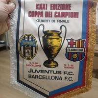 Gagliardetto Vintage 1986 Juventus-Barcellona 