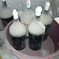 Bottiglioni damigiane vimini vintage