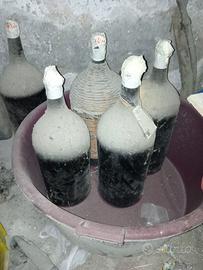 Bottiglioni damigiane vimini vintage