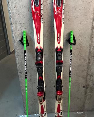 Sci Rossignol Zenith Z6 Oversize Carbon + attacchi