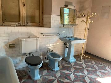 Bagno completo modernariato ‘50 lavabo WC bidet