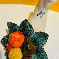 Cornucopia in ceramica bianca – Nuova e firmata