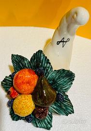 Cornucopia in ceramica bianca – Nuova e firmata
