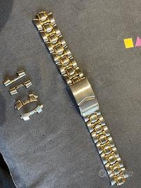Bracciale orologio bicolore (acciaio-oro) 20mm.