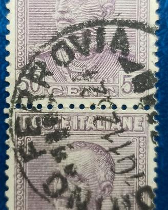 Coppia 50c. REGNO 1928 Tipo Parmeggiani Serie ordi
