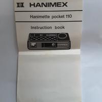 ISTRUZIONI HANIMEX POCKET 110