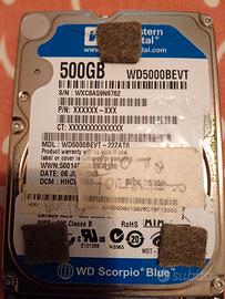 HD sata da 500 GB 