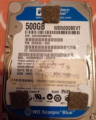 HD sata da 500 GB 