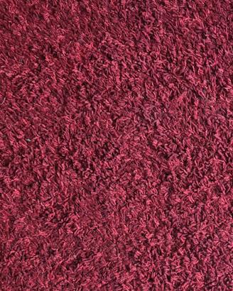 Tappeto rosso Shaggy "Curly" 150×220cm  come nuovo