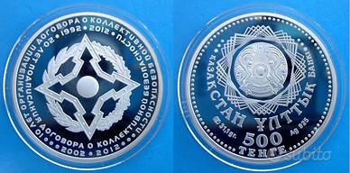 EX RUSSIA KAZAKHSTAN ARGENTO 31,1g RARA TRATTATI