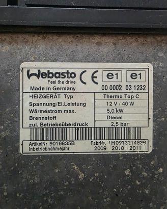 webasto thermo top c