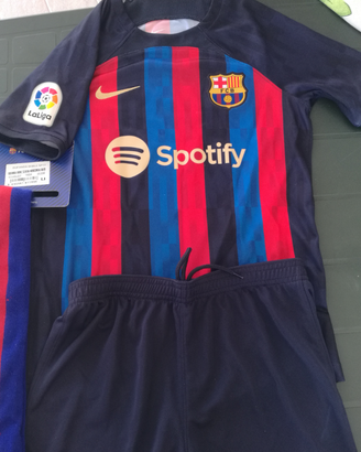 Barcellona fc completo bambino con sciarpa
