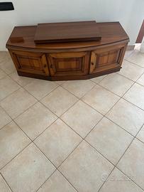 Porta tv in noce nazionale