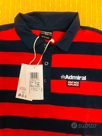 Polo a strisce in cotone marca Admiral. Mai usato